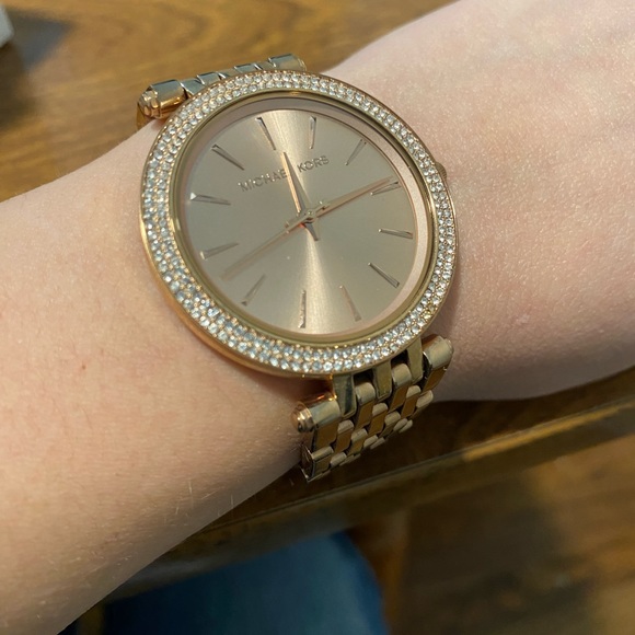 Like new Michael Kors rose gold watch with box and care instructions included. - Picture 9 of 14